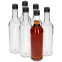 Fľaša 500 ml úzka na alkohol s čiernym uzáverom na závit 6 ks,7
