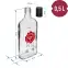 Fľaša 500 ml s uzáverom na závit, potlač wybornytrunek 2-fareb.,3