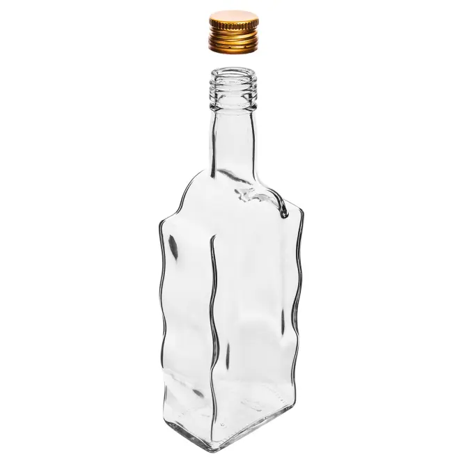 Fľaša kláštorná 500 ml s uzáverom na závit, biela  - 6 ks
