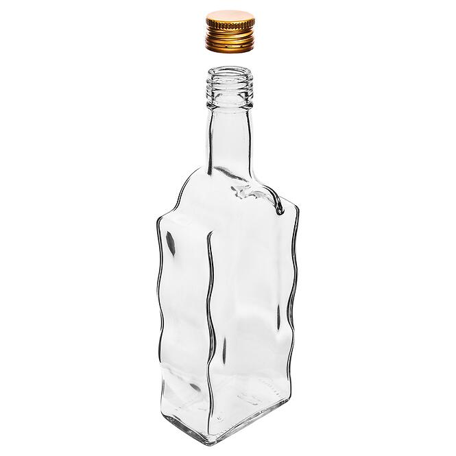 Fľaša kláštorná 500 ml s uzáverom na závit, biela  - 6 ks