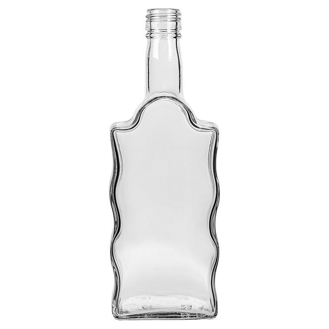 Fľaša kláštorná 500 ml s uzáverom na závit, biela  - 6 ks