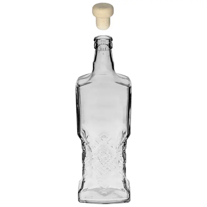 Fľaša ukrajinka 700 ml s korkom,3