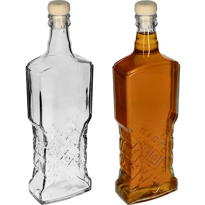Fľaša ukrajinka 700 ml s korkom