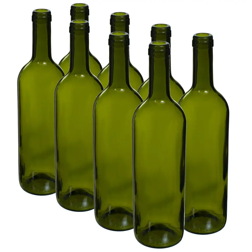 Fľaša oliva 750 ml na víno bordeaux - 8 ks