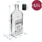 Fľaša ploskačka 500 ml s uzáverom na závit, potlač Bimber PRL,3