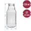 Fľaša na šťavu 330 ml s uzáverom na závit fi43 - 6 ks,4