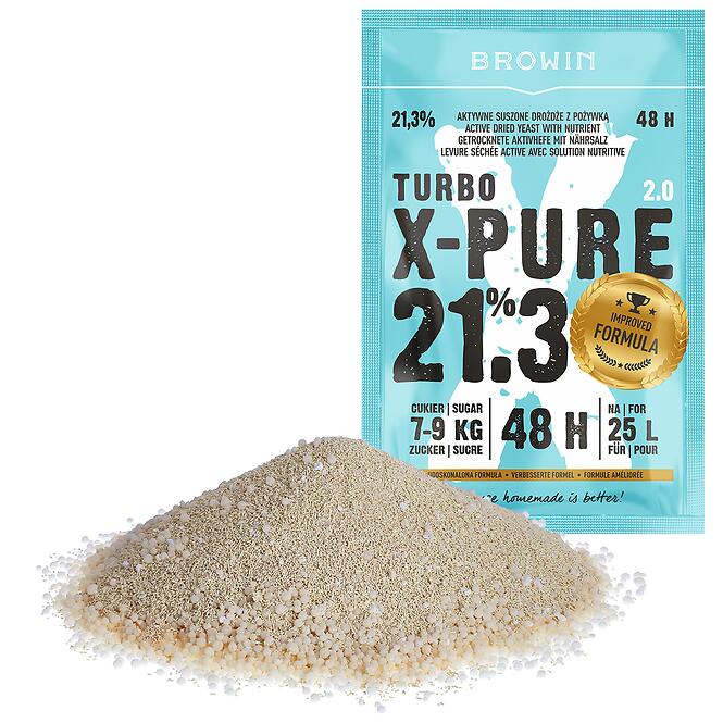 Kvasnice  turbo x-pure 21,3% 48h – 135 g
