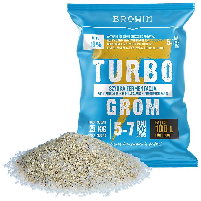 Liehovarnícke kvasnice turbo grom 5-7 dní 100 l - 340 g