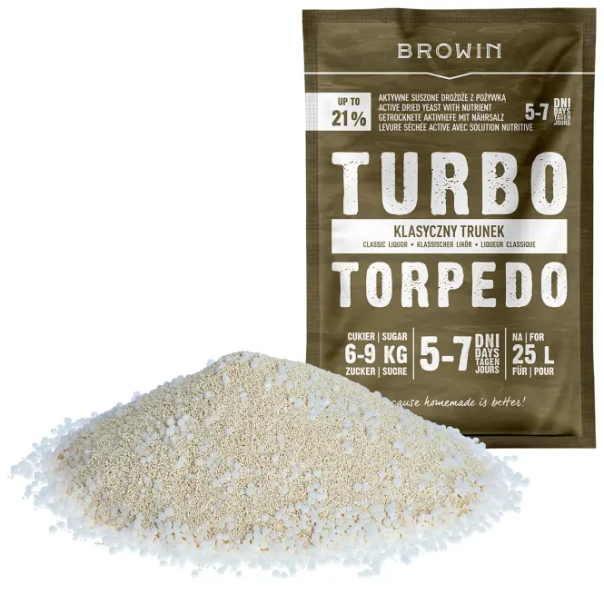 Liehovarnícke kvasnice turbo torpedo 5-7 dní 21% 100 g