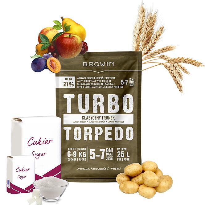 Liehovarnícke kvasnice turbo torpedo 5-7 dní 21% 100 g