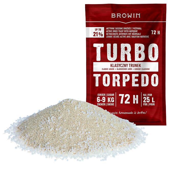 Liehovarnícke kvasnice turbo torpedo 72h 21% - 120 g