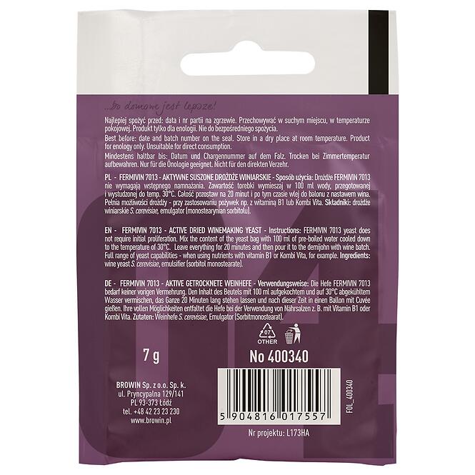 Sušené kvasnice fermivin 7013 - 7g