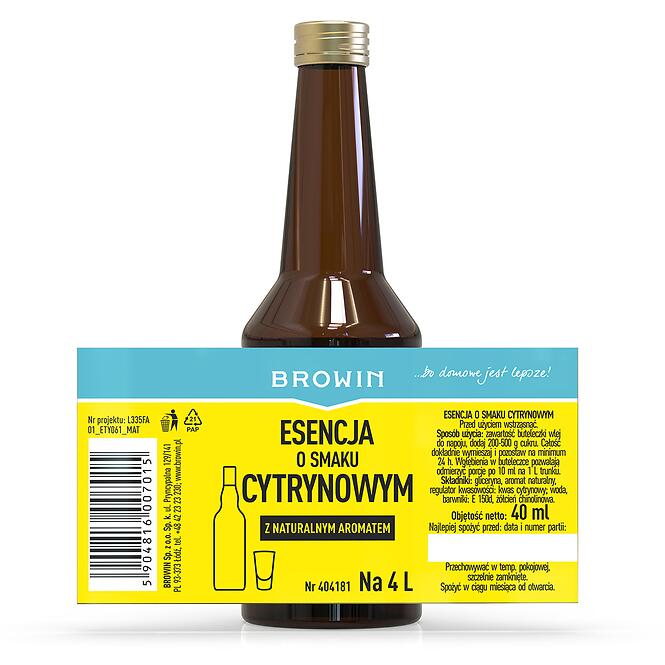 Esencia s príchuťou citrón 40 ml