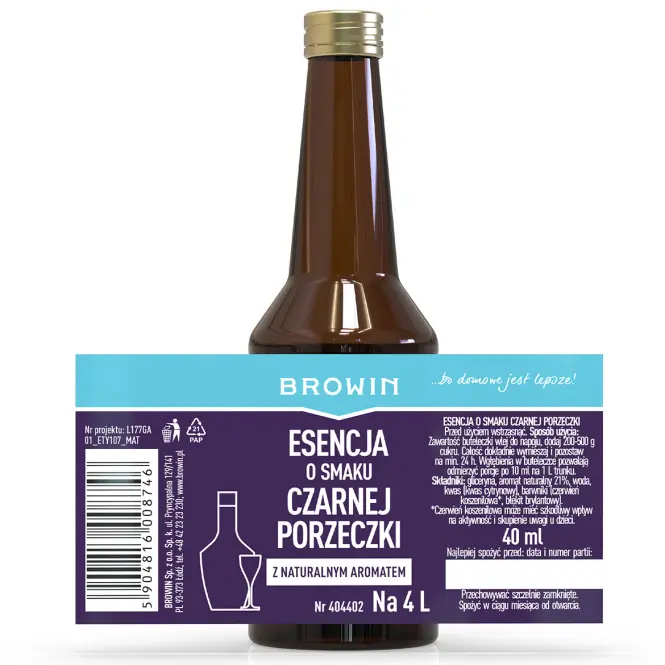 Esencia s príchuťou čierna ríbezľa 40 ml,4