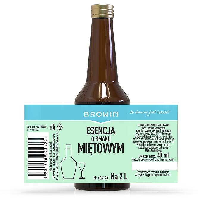 Esencia s príchuťou mäta na 2l - 40 ml