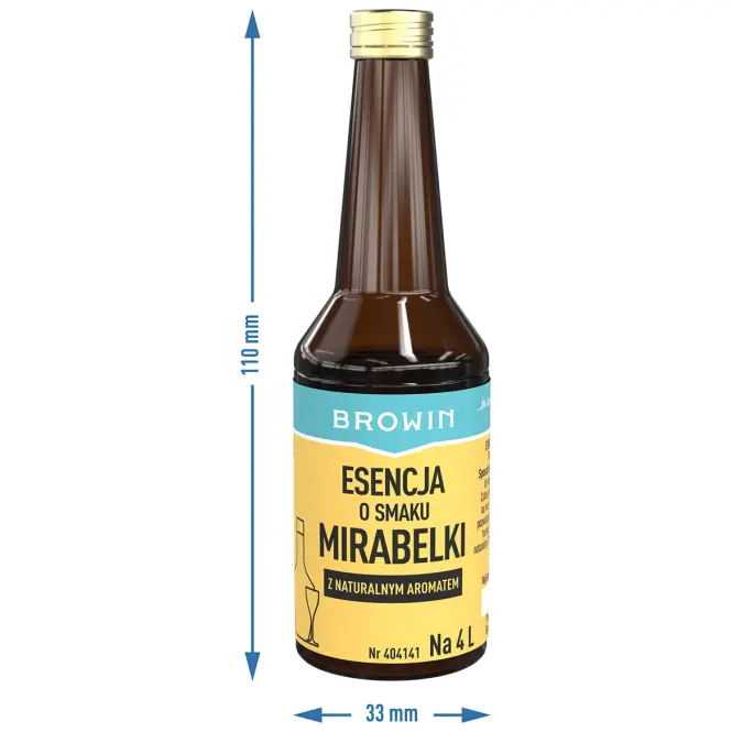 Esencia s príchuťou mirabeliek 40 ml,3
