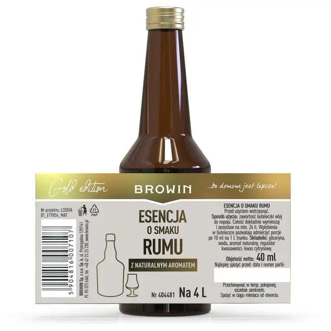 Esencia s príchuťou rumu 40 ml,4