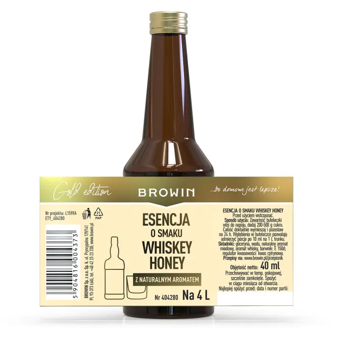Esencia s príchuťou Whiskey Honey na 4 l - 40 ml,4