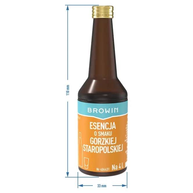 Esencia s príchuťou – Horká Staropoľská 40 ml,3