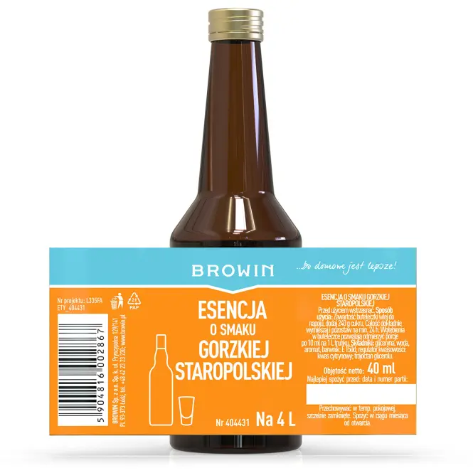 Esencia s príchuťou – Horká Staropoľská 40 ml,4