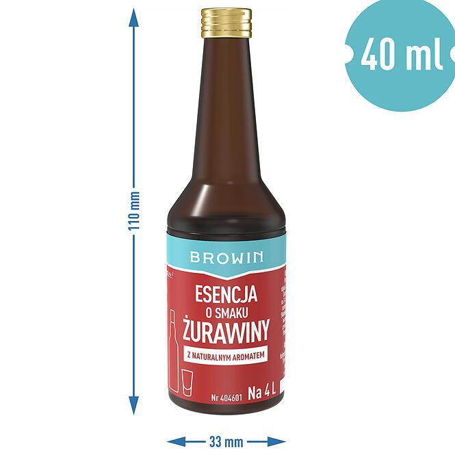 Esencia s príchuťou – brusnica 40 ml