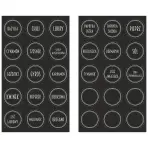 Etikety na koreničky samolepiace okrúhle – 30 ks