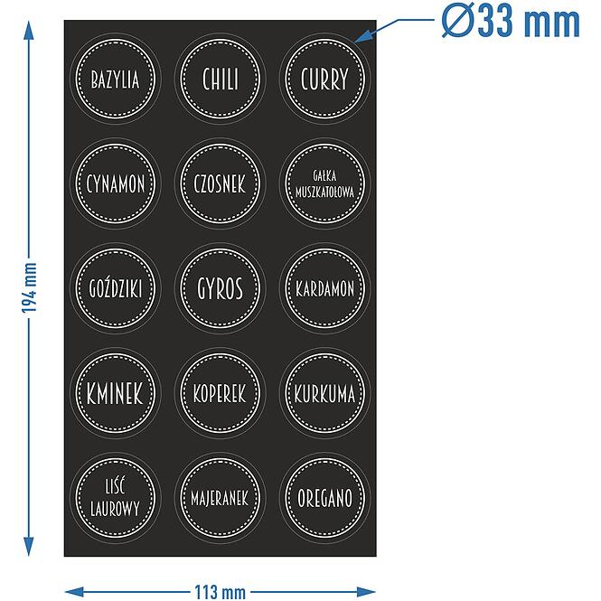 Etikety na koreničky samolepiace okrúhle – 30 ks