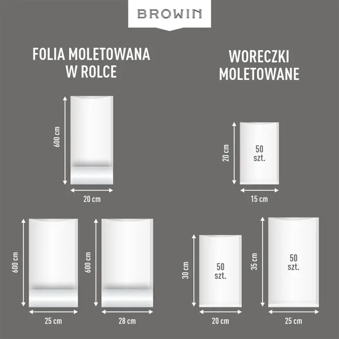 Fólia do vákuovej zváračky - rukáv 25x600
