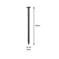 Stavebné Klince 2,0×40 mm