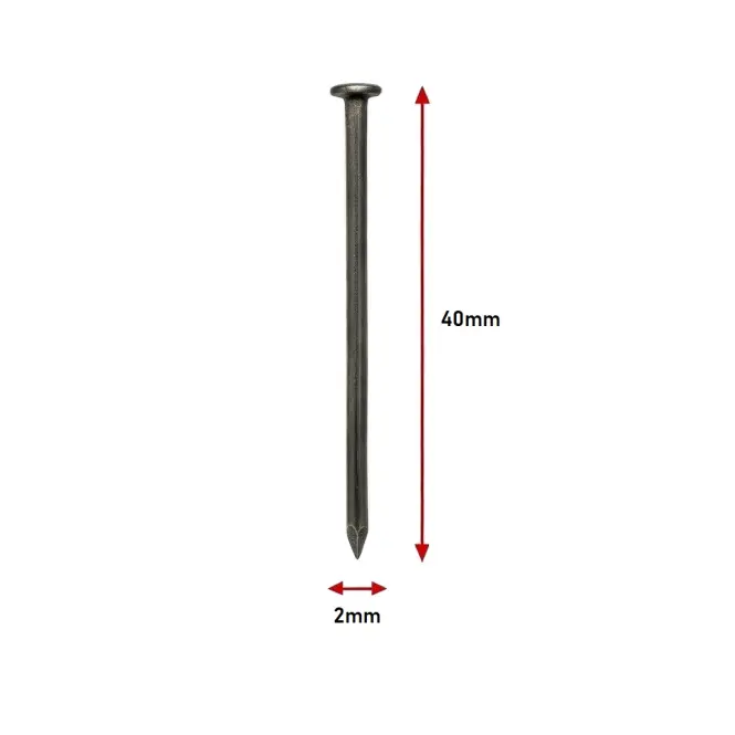 Stavebné Klince 2,0×40 mm
