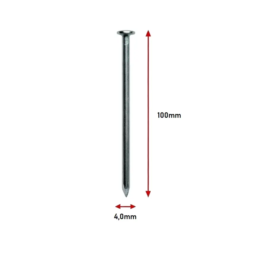 Pozinkované Stavebné Klince 4,0×100 mm