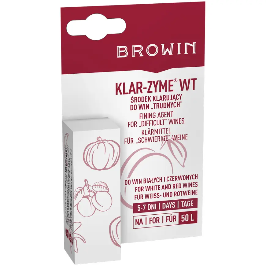 Klar-zyme  číriaci prostriedok do vín "ťažkých"-10 ml