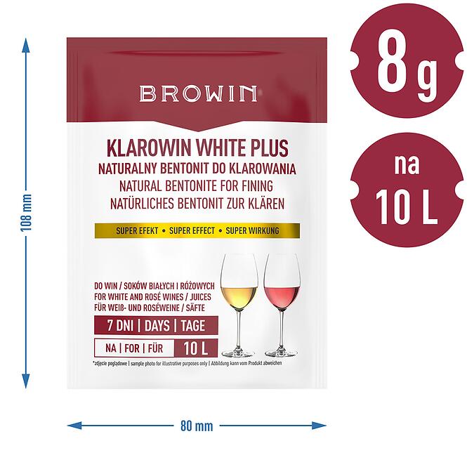 Klarowin white plus – číriaci prostriedok 8g