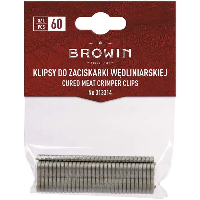 Spony do kliešti na údeniny – 60 ks