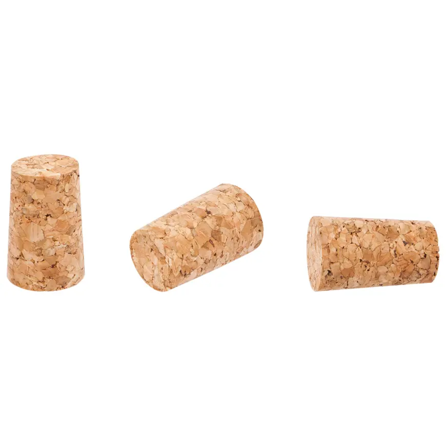 Korková zátka kónická fi18/23mm - aglomer. - 10 ks