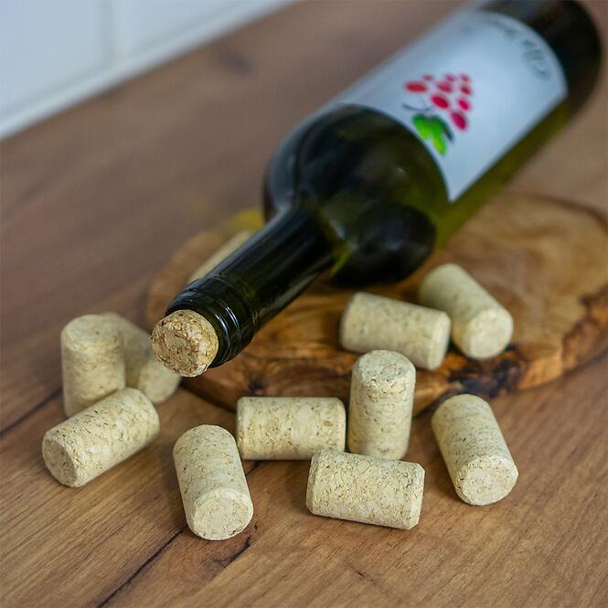 Korková zátka valcová fi24/38mm - kolmat. - 20 ks