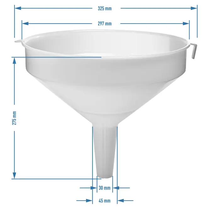 Plastový lievik fi30 cm,2