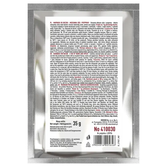 Marináda na bravčový bok - 35g,2