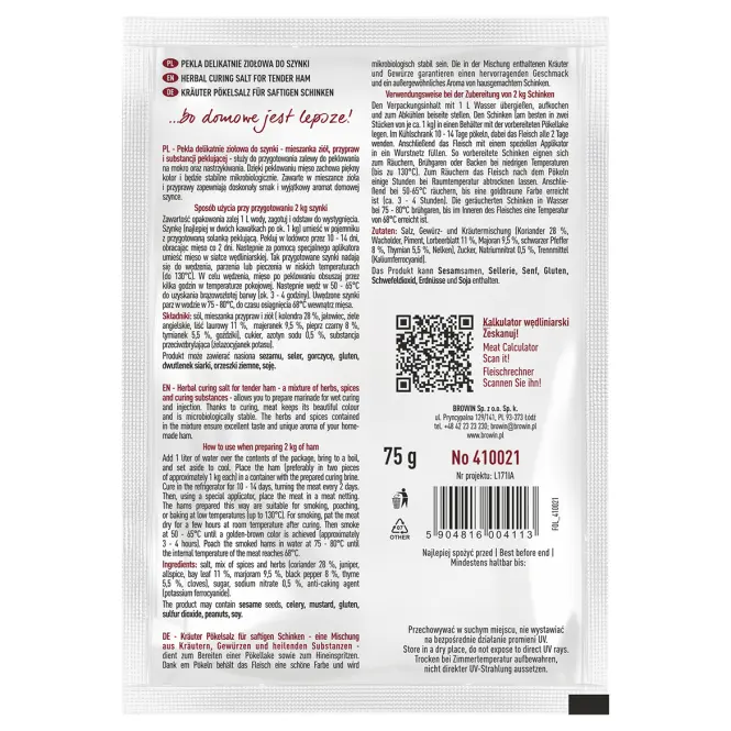 Rýchlosoľ - Pekla Jemne Bylinková Na Šunku - 75 G