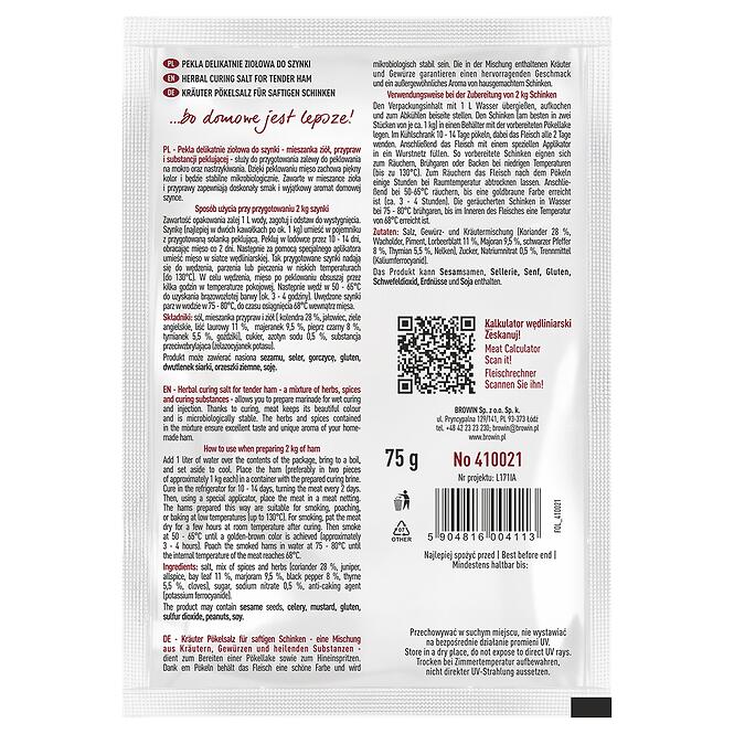 Rýchlosoľ - Pekla Jemne Bylinková Na Šunku - 75 G