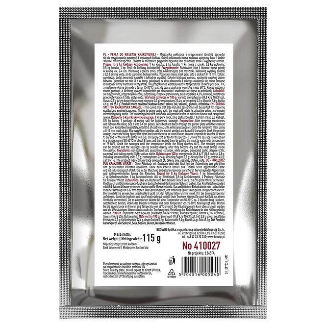 Rýchlosoľ – pekla na krakovskú klobásu - 115 g