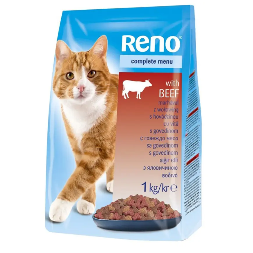 Reno Granuly pre mačku hovädzie mäso 1 kg