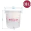 Fermentačná nádoba priehľadná 30 l s potlačou + kohútik + veko,3