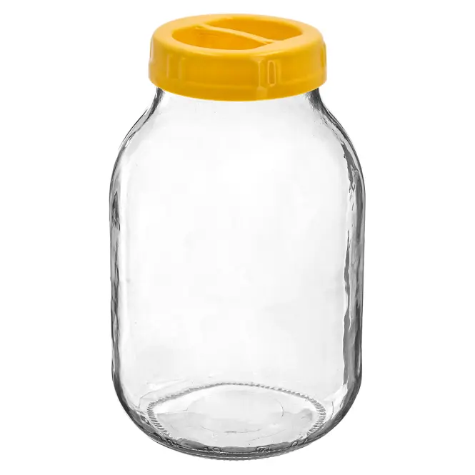 Sklenený pohár to 3l s plastovým viečkom fi 100 mm  Browin