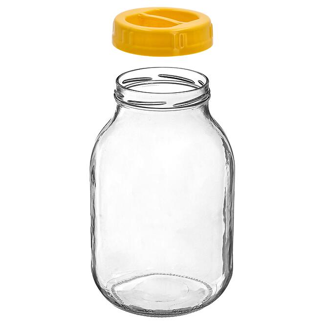 Sklenený pohár to 3l s plastovým viečkom fi 100 mm  Browin