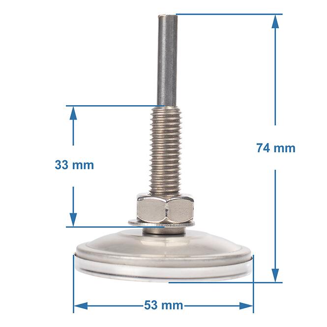 Teplomer do udiarne a BBQ (0/250 °C) 6,0 cm