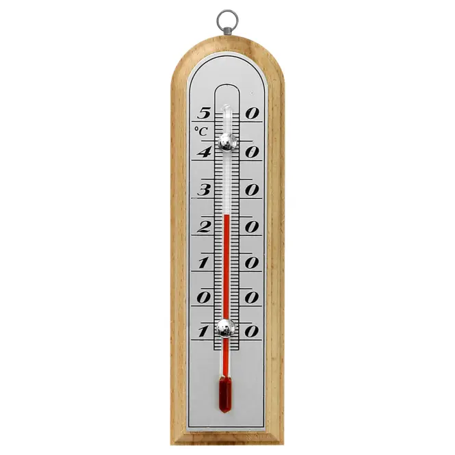 Izbový teplomer so striebornou stupnicou (-10/50 °C) 16 cm mix