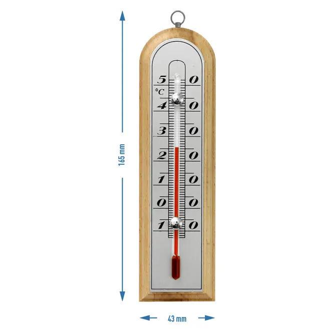 Izbový teplomer so striebornou stupnicou (-10/50 °C) 16 cm mix,2