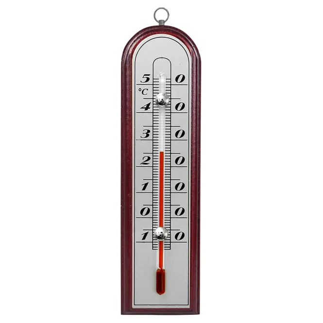 Izbový teplomer so striebornou stupnicou (-10/50 °C) 16 cm mix