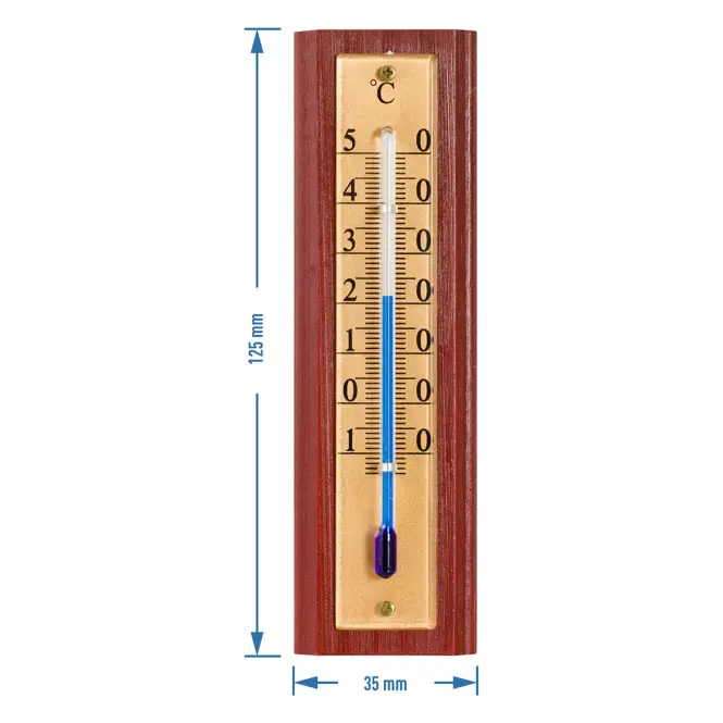 Izbový teplomer so zlatou stupnicou (-10/50 °C) 12 cm,3